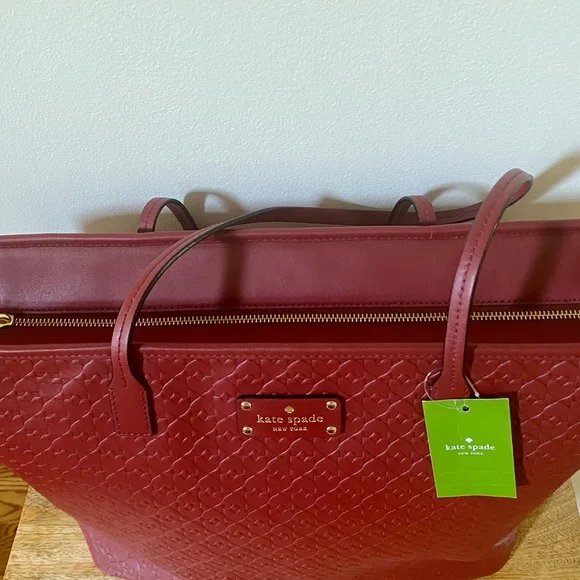 Kate Spade New York Monogram Leather Tote NWT - Picture 11 of 14